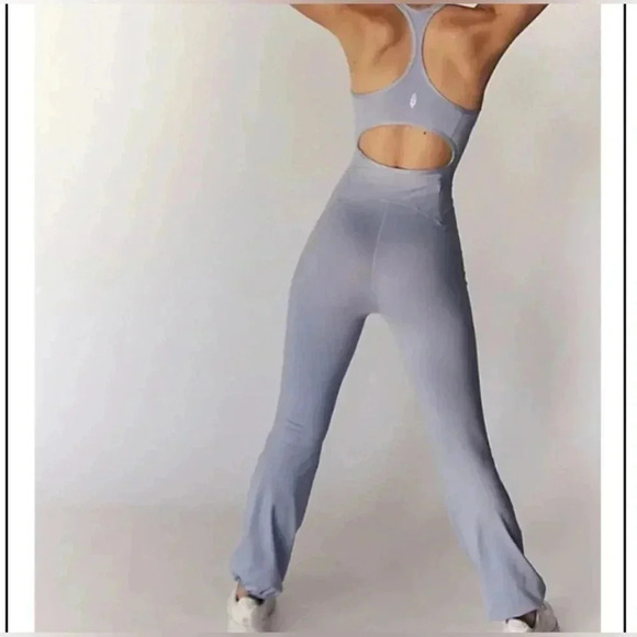 NWT FP free people movement Let’s Bounce One Piece jumpsuit purple size s - Picture 3 of 8